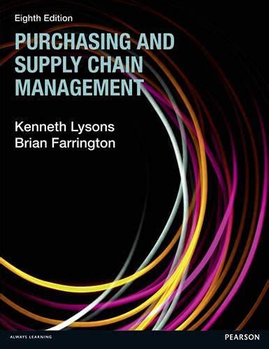 Purchasing And Supply Chain Management Uk Farrington Dr