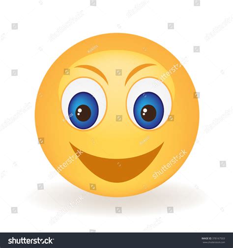 Mischievous Smiley Face Stock Vector Illustration 378167503 Shutterstock