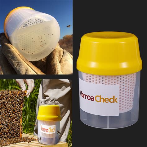 Pc Beekeeping Beehive Varroa Check Test Bottle Varroa Mite Test Varroa