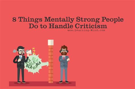 How To Handle Criticism The Way Mentally Strong People Do Learning Mind