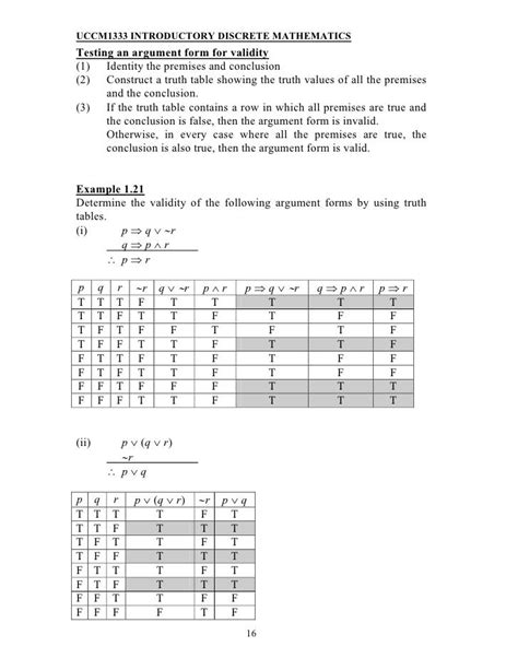 Truth Tables Worksheet Answers Ivuyteq