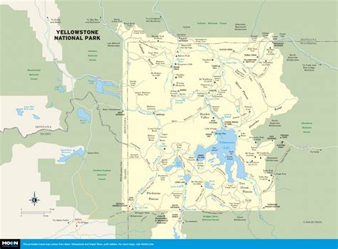 Printable Map Of Yellowstone Printable Map Of The United States