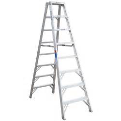 Werner 8 Ft Aluminum Twin Step Ladder With 300 Lb Load Capacity Type