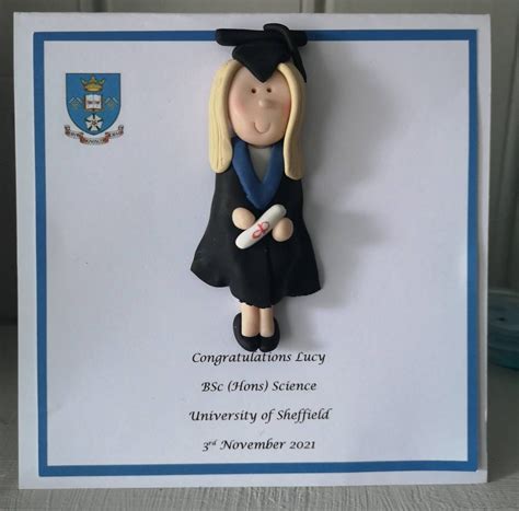Personalised Graduation Card T Keepsake By Hot Dough Creations Etsy