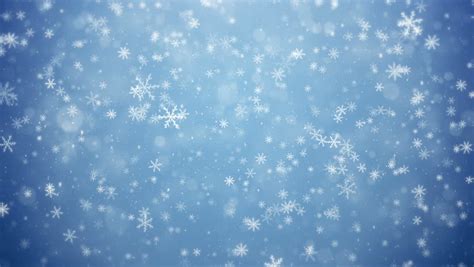Christmas Snow Fall With Glints Seamless Loop Hd On Bright Blue