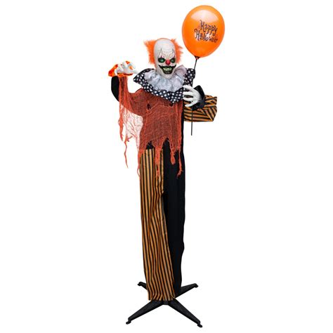 Holidayana Halloween Animatronics Animated Clown With Balloon Prop