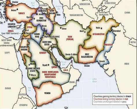 New Middle East Map Politicscurrent Events