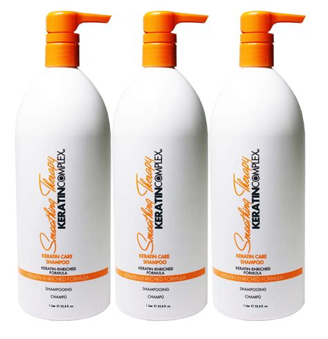 3 Pack Keratin Complex Smoothing Therapy Shampoo Keratin Care 338