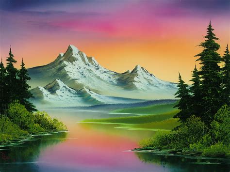 Ai Upscaled Bob Ross Painted Rbobross