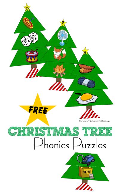 Christmas Phonics Trees Beginning Sounds Puzzles Artofit
