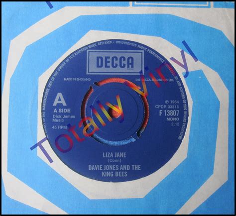 Totally Vinyl Records Jones And The King Bees Davie Liza Jane