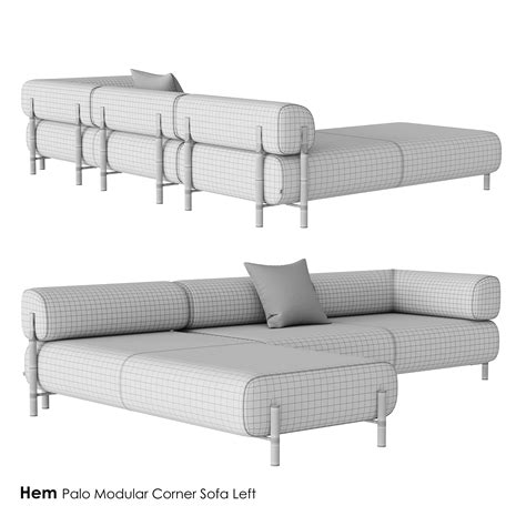 Hem Palo Modular Corner Sofa 3d Model Cgtrader