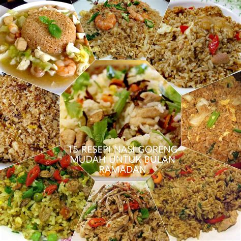 Nasi goreng can be served as a main dish, as a component of a dutch/indonesian 'rijstafel' or as a side dish. 15 Resepi Nasi Goreng Mudah Untuk Bulan Ramadan - Hiburan
