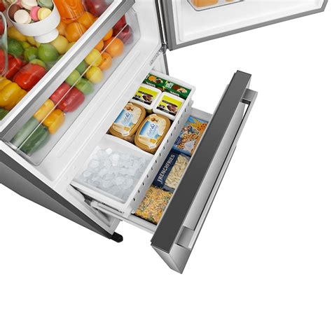 Hisense 172 Cu Ft Counter Depth Bottom Freezer Refrigerator With Ice