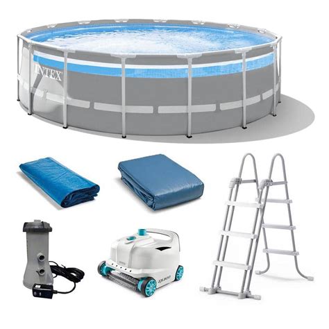 Intex 16 Ft X 48 In Clearview Prism Above Ground Swimming Pool With