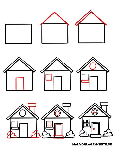 Great How To Draw A House Free Coloring Pages