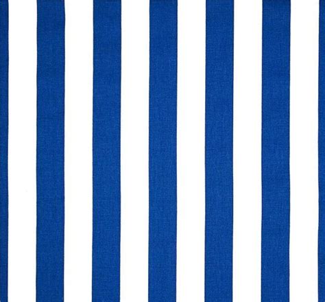 Stripe Fabric Royal Blue By The Yard Designer Cotton Drapery Or