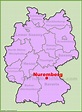 Nürnberg location on the Germany map - Ontheworldmap.com