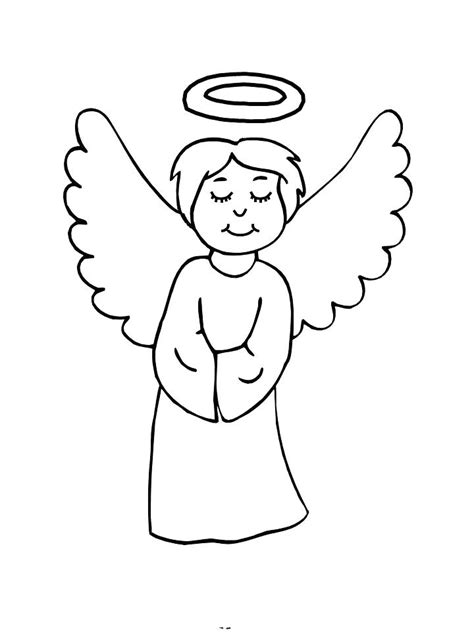 Angel Coloring Pages For Kids At Free Printable