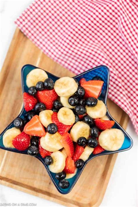 Red White And Blue Fruit Salad 4th Of July Fruit Salad Recipe