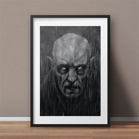 Nosferatu Poster Count Orlok Print Dracula Horror Art Etsy Uk Film