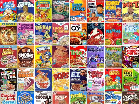 80s Cereal Boxes Rnostalgia