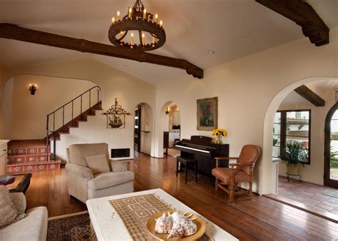 Spanish Colonial Living Room With Open Concept Design Hgtv