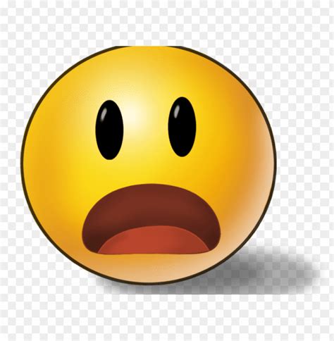Emoji Face Clipart Surprise Shocked Emotico Png Image With