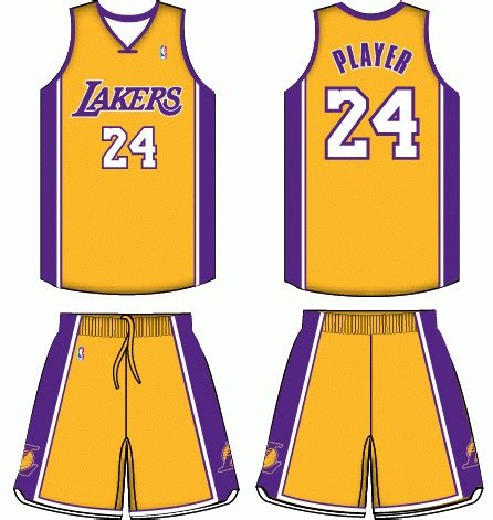 A Basketball Uniform For The Los Lakers