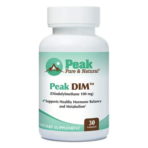 peak pure and natural peak dim support healthy hormone and estrogen balance metabolism support