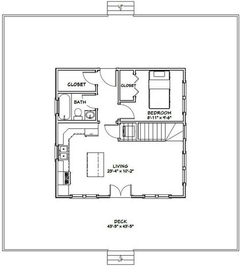 24x24 House 3 Bedroom 3 Bath 1076 Sq Ft Pdf Floor Plan