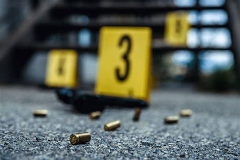 Bullet Crime Scene Crime Gun Stock Photos Pictures And Royalty Free