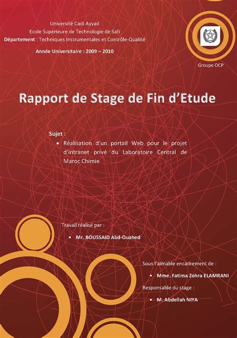 Exemple De Rapport De Stage Création Dun Site Web Inggridlaora