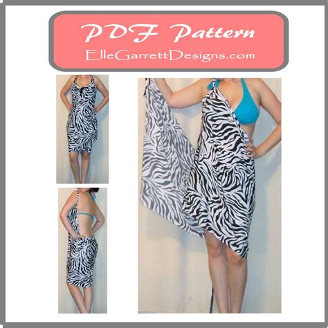 Pdf Pattern Simple Beach Cover Up Sizes Small Large