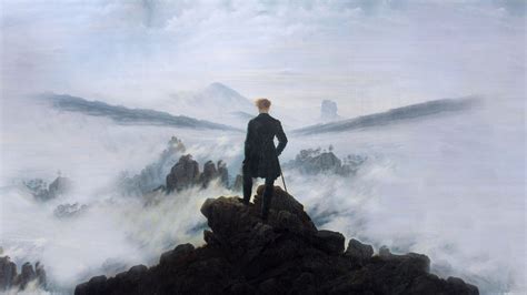Romantic Painting Man Looking At Sea Painting