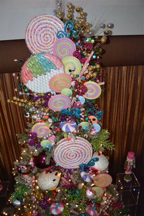 Hanging christmas tree in various style may also be made. Candyland Christmas Tree Decor