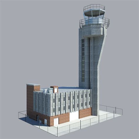 Airport Control Tower 3d Obj Airport Control Tower Control Tower Tower