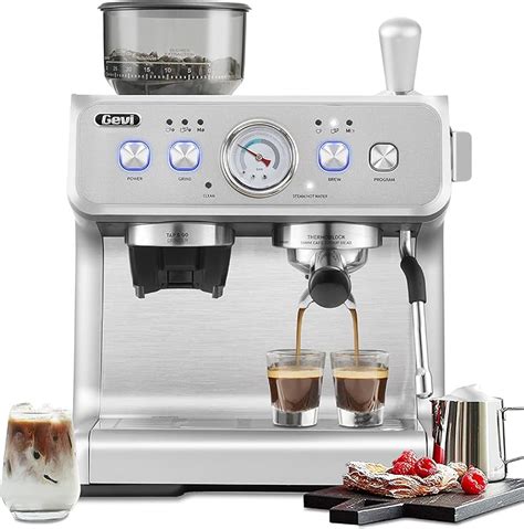 Gevi Espresso Machines 20 Bar Fast Heating Automatic Cappuccino Coffee