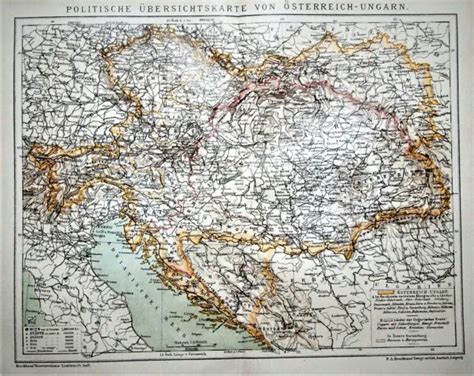 Antica Mappa Geografica Mappa Politica Ferrovie Dell Austria My Xxx Hot Girl