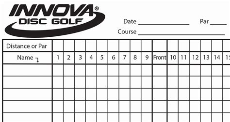30 Make Your Own Golf Scorecard Example Document Template