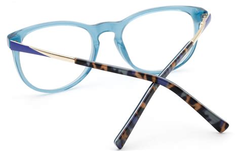 oval stylish glasses op314 brown