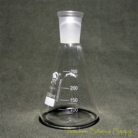 250ml 24 40 Glass Erlenmeyer Flask Chemistry Conical Bottle Laboratory Glassware