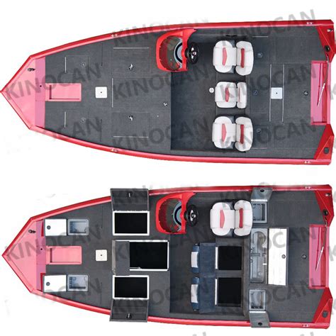 Kinocean High Performance Custom Aluminum Deep Vee Hull Bass Boat