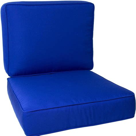 Mcm chair & couch replacement cushions. Sunbrella Canvas True Blue Small Outdoor Replacement Club ...