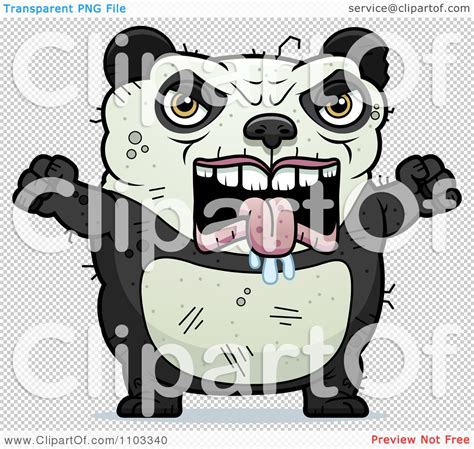 Clipart Angry Ugly Panda Royalty Free Vector Illustration By Cory