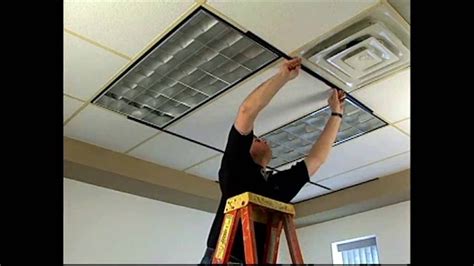 How To Remove Fluorescent Light Cover Drop Ceiling