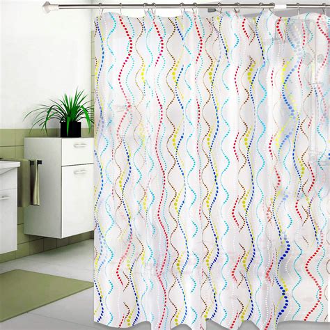 Mildew Resistant Shower Curtain Anti Bacterial Heavy Duty Waterproof Liner 72 X 72 Inches