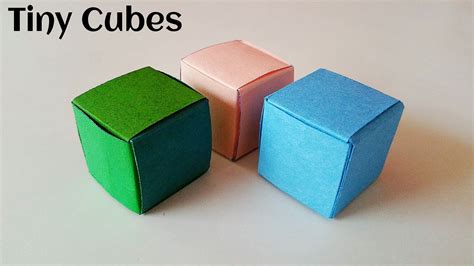 Modular Origami Paper Tiny Little Cute Cubes Paneer Cubes Very