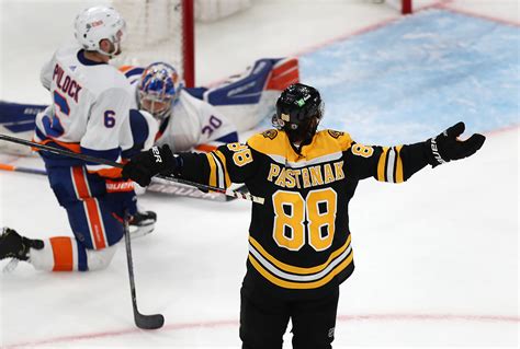David Pastrnak Scores A Hat Trick As Bruins Take Command Of Game 1 In