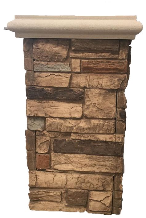 Faux Ledgestone Column Kits Perfect For Exterior Design